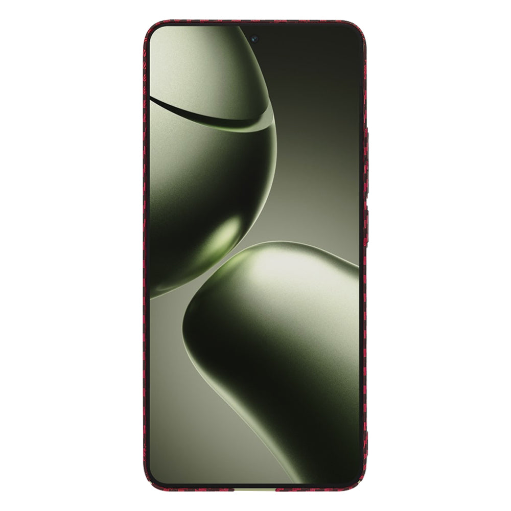 Coque pour Xiaomi 14T, Techsuit, Carbonite FiberShell, Rouge