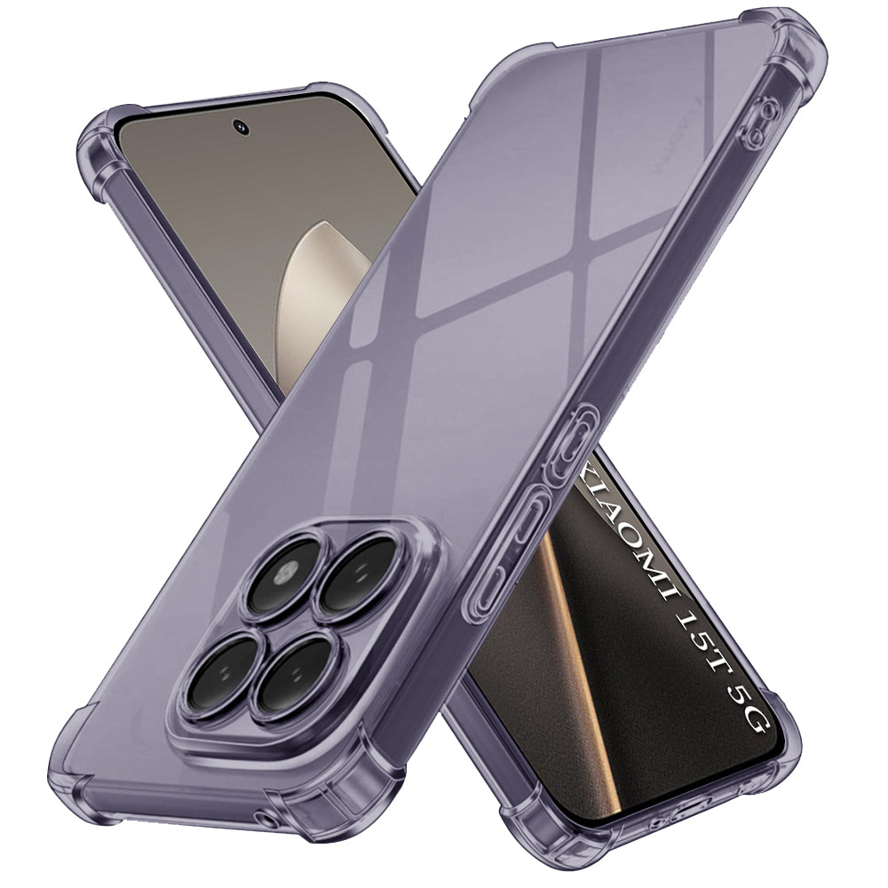 Étui pour Xiaomi 15T, Techsuit, Shockproof Clear, Noir