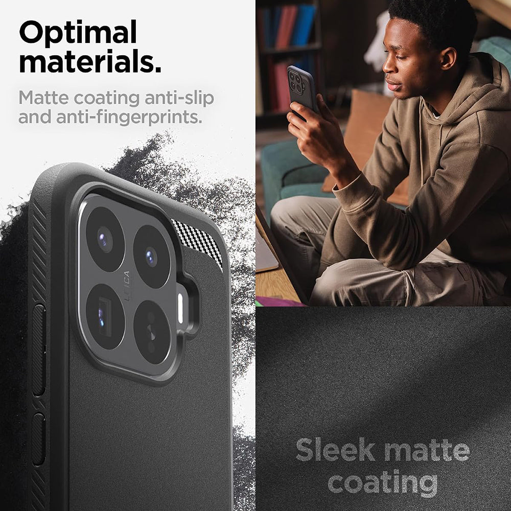 Hülle für Xiaomi 17T Pro, Spigen, Rugged Armor, Schwarz ACS11869