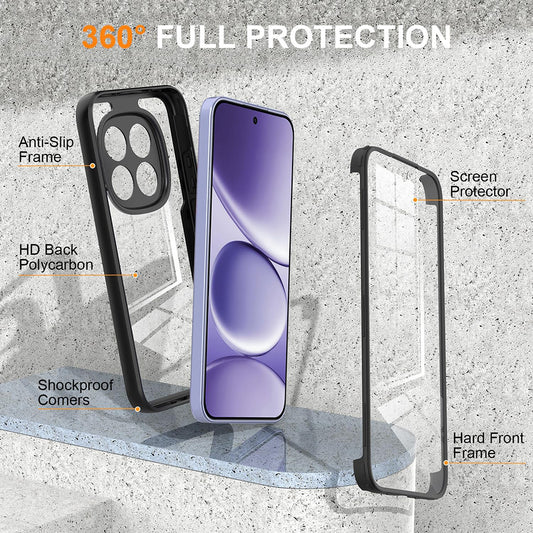 Coque pour Xiaomi 17T Pro, Techsuit, ColorVerse 360, Noire