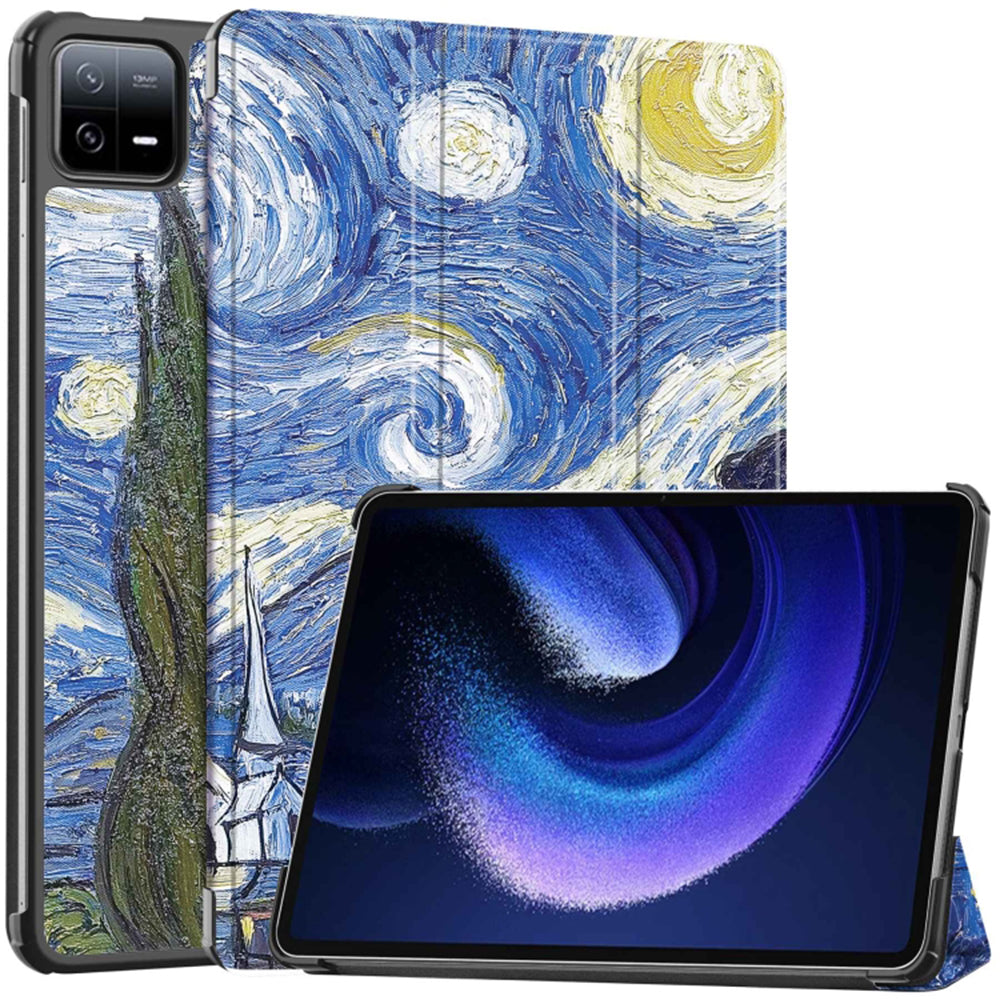 Coque pour Xiaomi Pad 6 / 6 Pro, Techsuit, FoldPro Starry Night, Multicolore