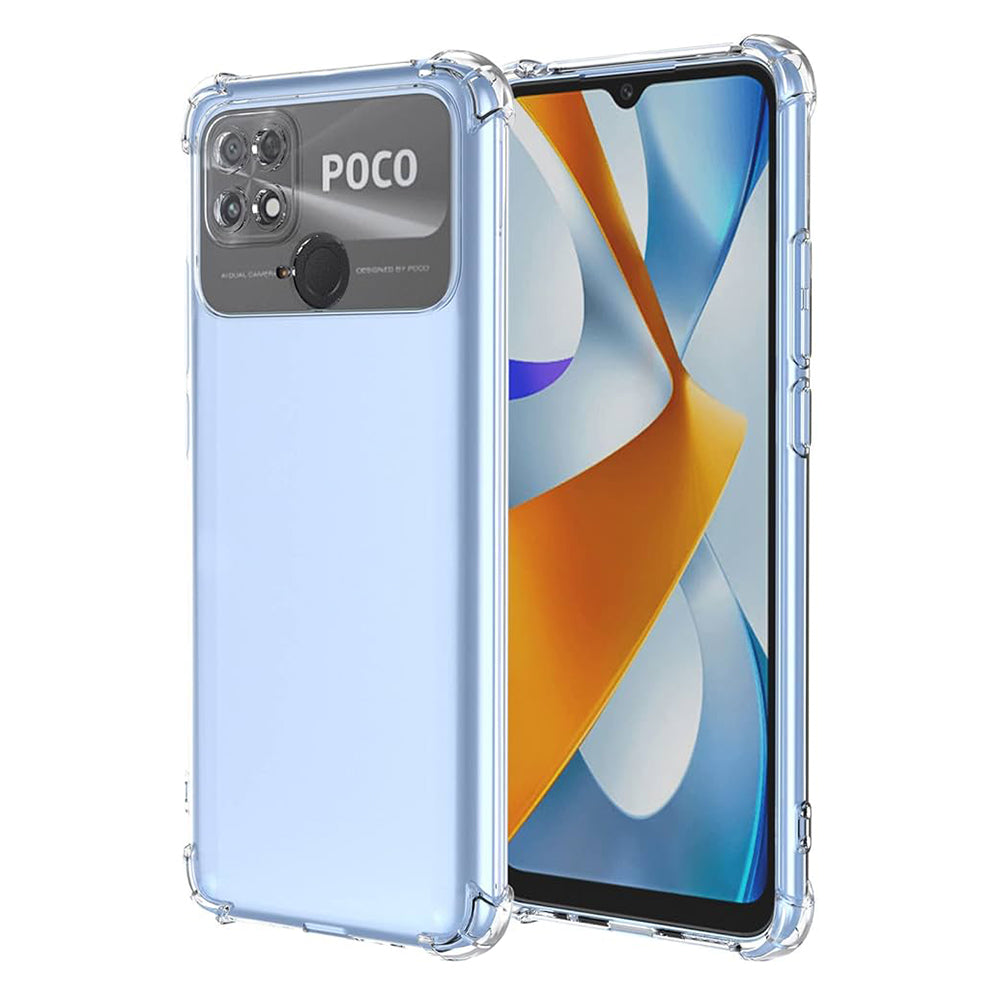 Coque pour Xiaomi Poco C40, Techsuit, Anti-choc Claire, Transparente