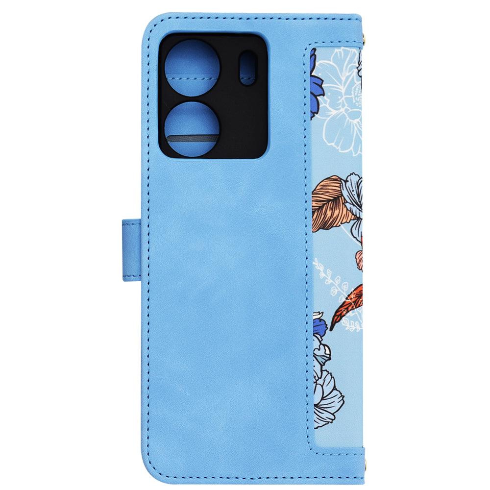 Coque pour Xiaomi Poco C65 / Redmi 13C, Techsuit, FlipCraft, Bleu