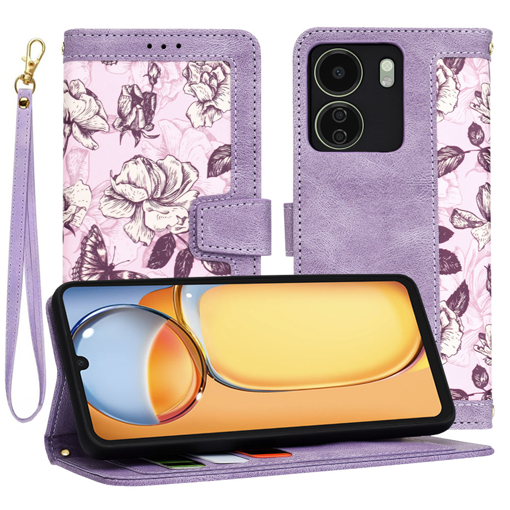 Coque pour Xiaomi Poco C65 / Redmi 13C, Techsuit, FlipCraft, Violet