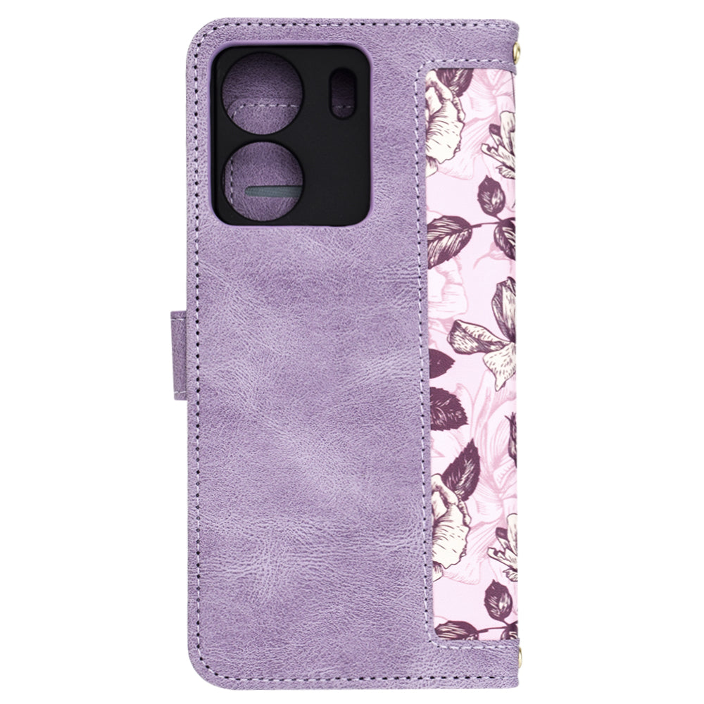 Coque pour Xiaomi Poco C65 / Redmi 13C, Techsuit, FlipCraft, Violet