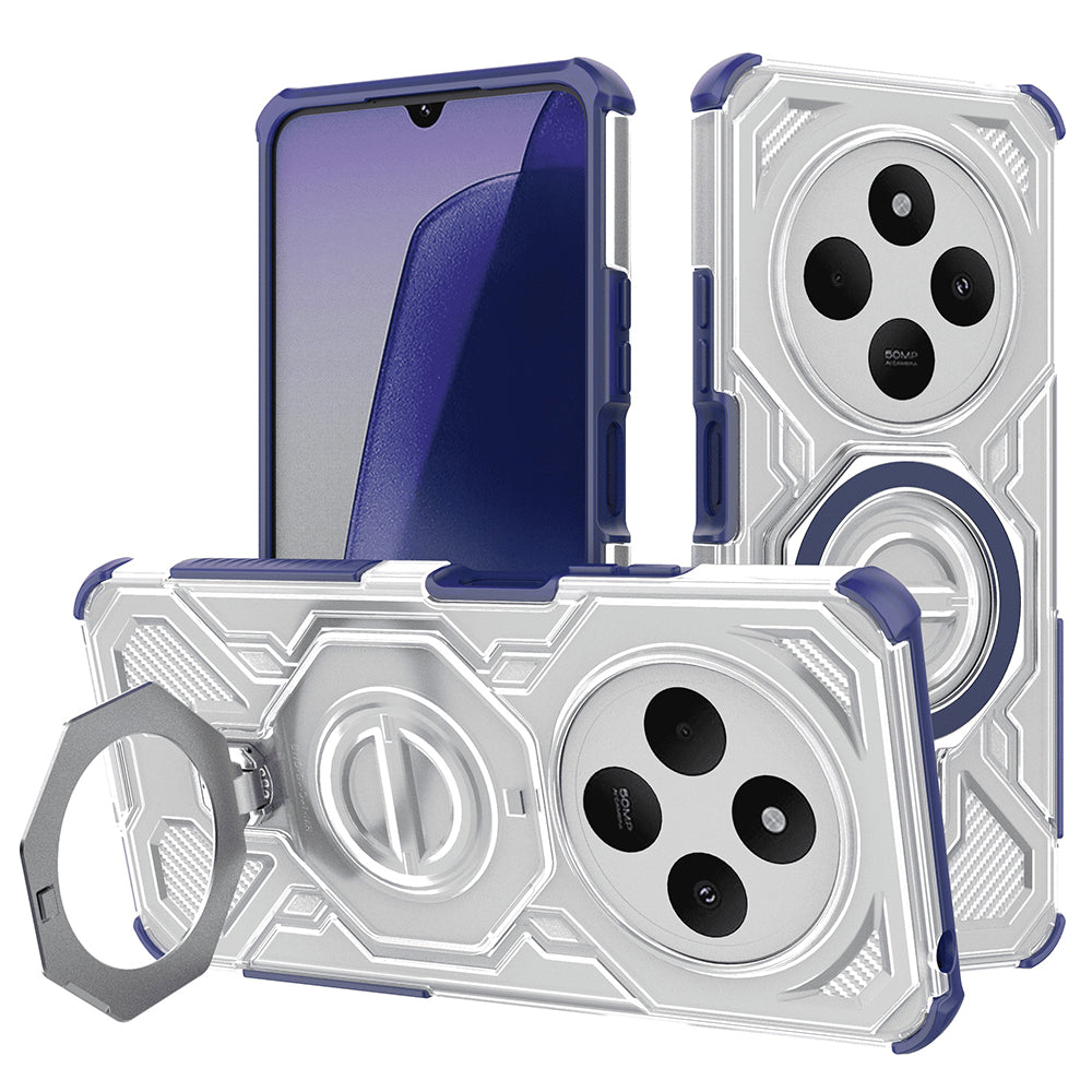 Coque pour Xiaomi Poco C75 / Redmi 14C, Techsuit, Carbon Shield Pro, Bleue