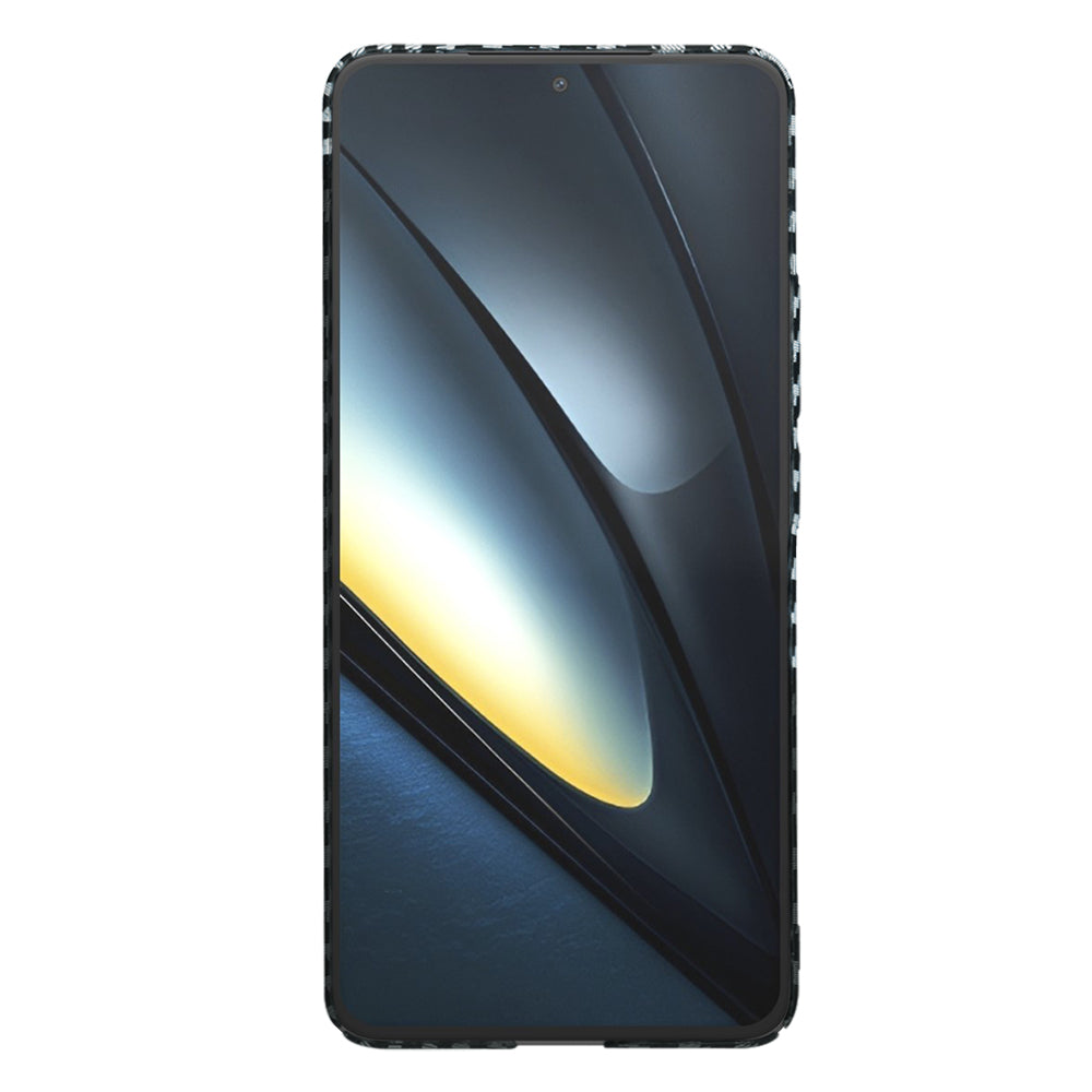 Coque pour Xiaomi Poco F6 Pro, Techsuit, Carbonite FiberShell, Noir Gris