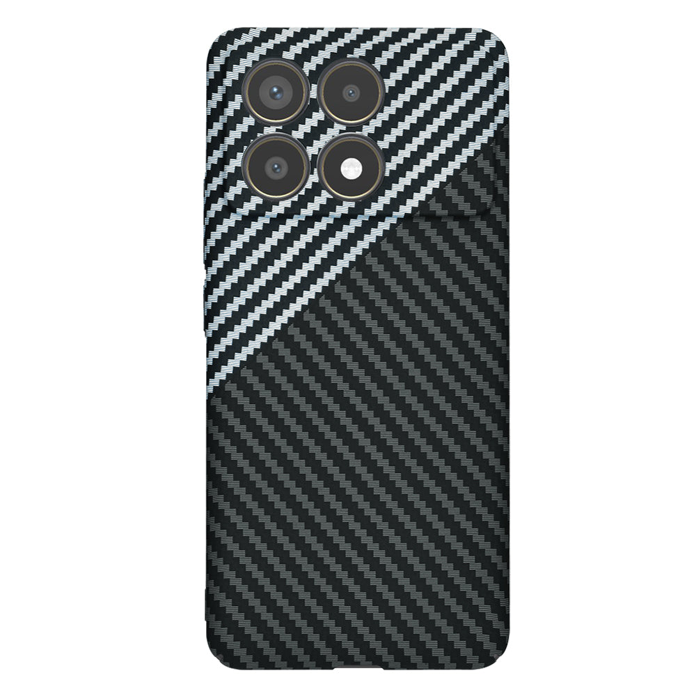 Coque pour Xiaomi Poco F6 Pro, Techsuit, Carbonite FiberShell, Noir Gris