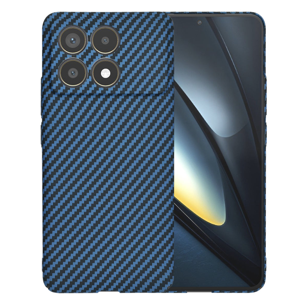 Coque pour Xiaomi Poco F6 Pro, Techsuit, Carbonite FiberShell, Turquoise