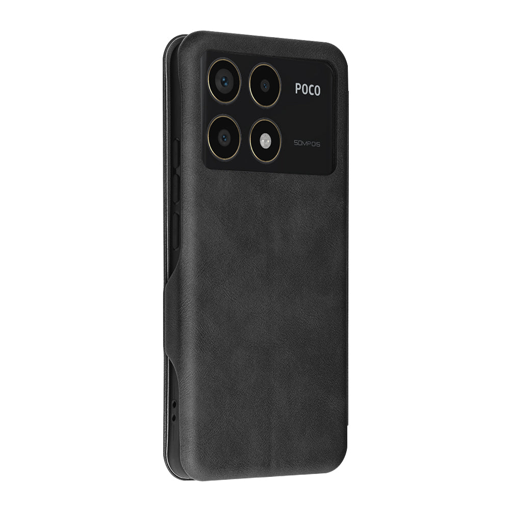 Coque pour Xiaomi Poco F6 Pro, Techsuit, Safe Wallet Plus, Noire