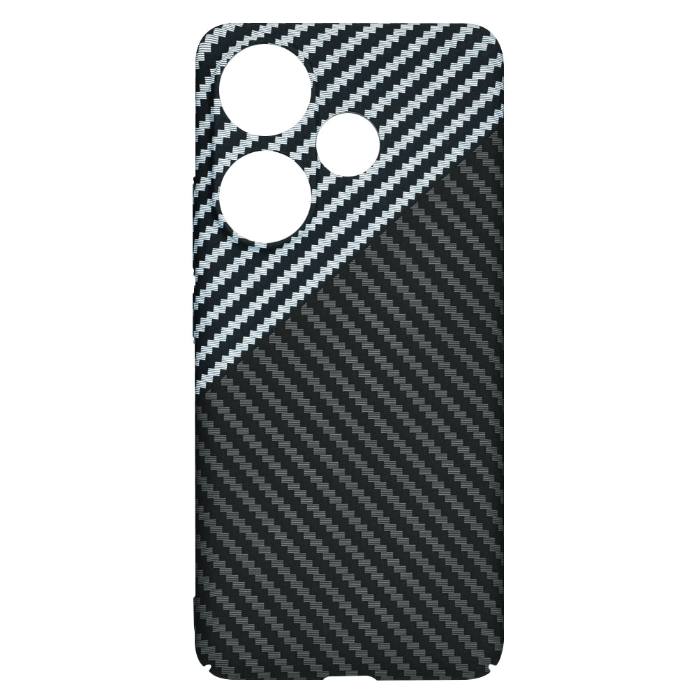 Coque pour Xiaomi Poco F6, Techsuit, Carbonite FiberShell, Noir Gris