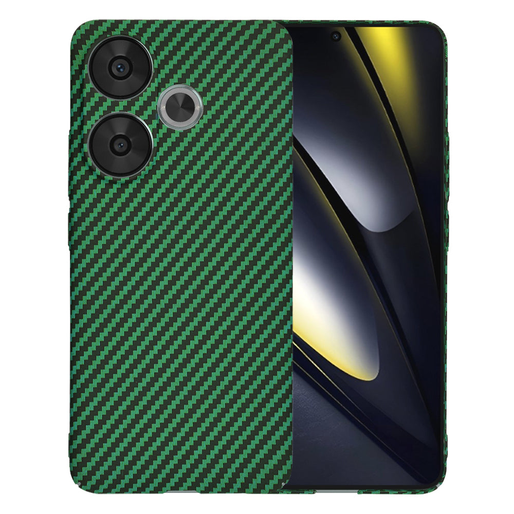 Coque pour Xiaomi Poco F6, Techsuit, Carbonite FiberShell, Vert