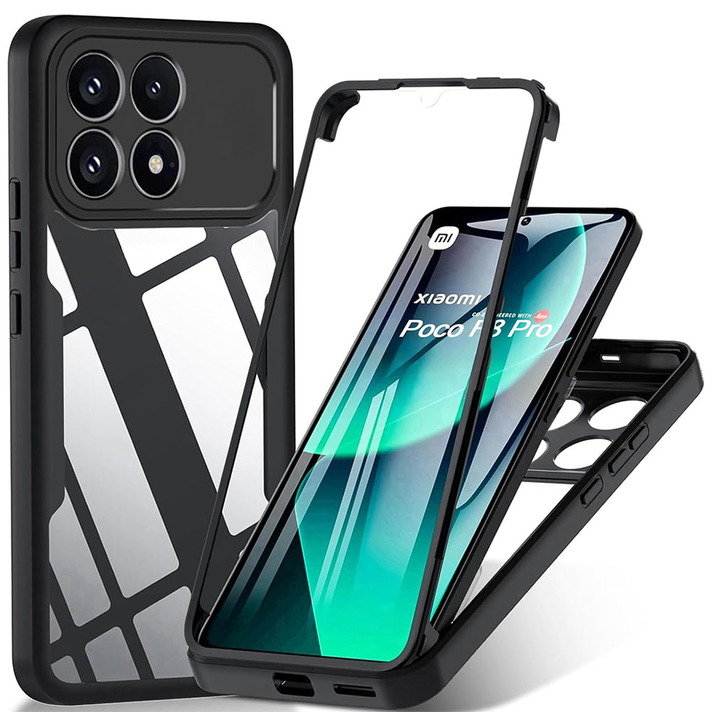 Hülle für Xiaomi Poco F8 Pro, Techsuit, ColorVerse 360, Schwarz