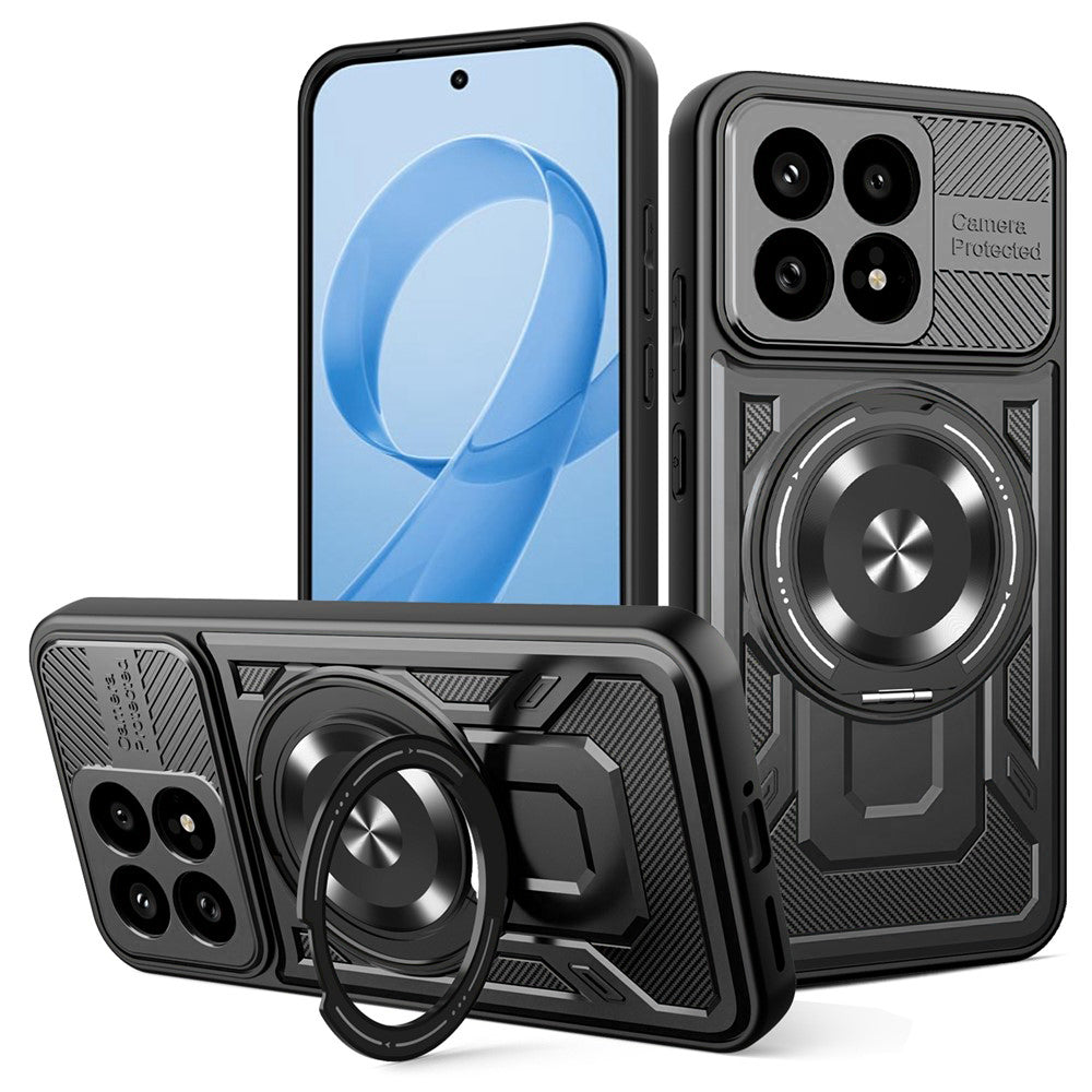 Hülle für Xiaomi Poco F8 Pro, Techsuit, RuggedCam, Schwarz