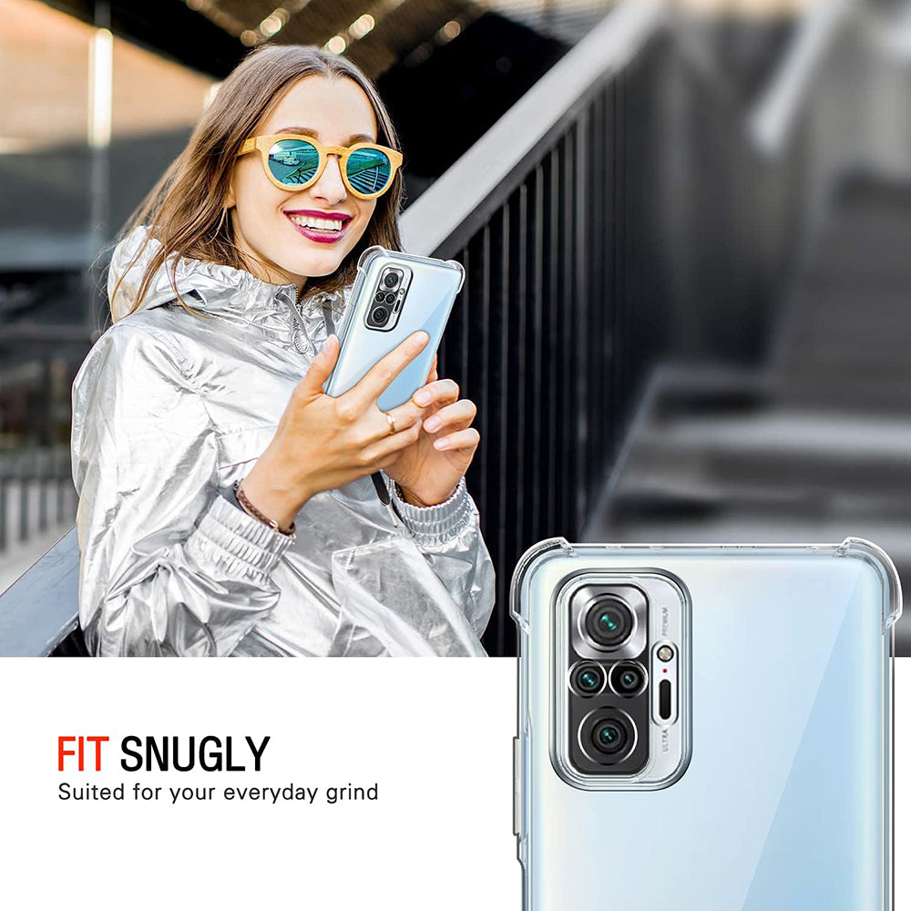Coque pour Xiaomi Poco M5s / Redmi Note 10S / Note 10, Techsuit, Antichoc Claire, Transparente