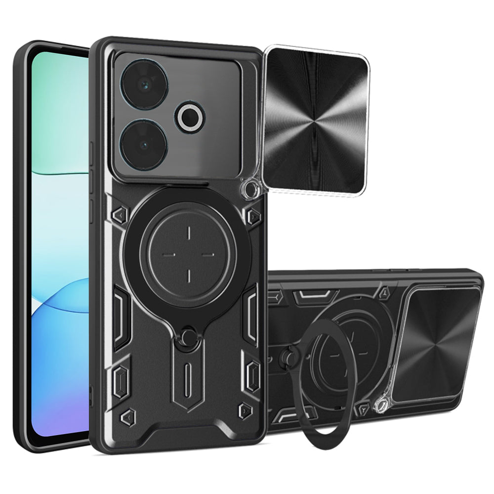 Coque pour Xiaomi Poco M6 4G / Redmi 13, Techsuit, CamGuard Pro, Noire