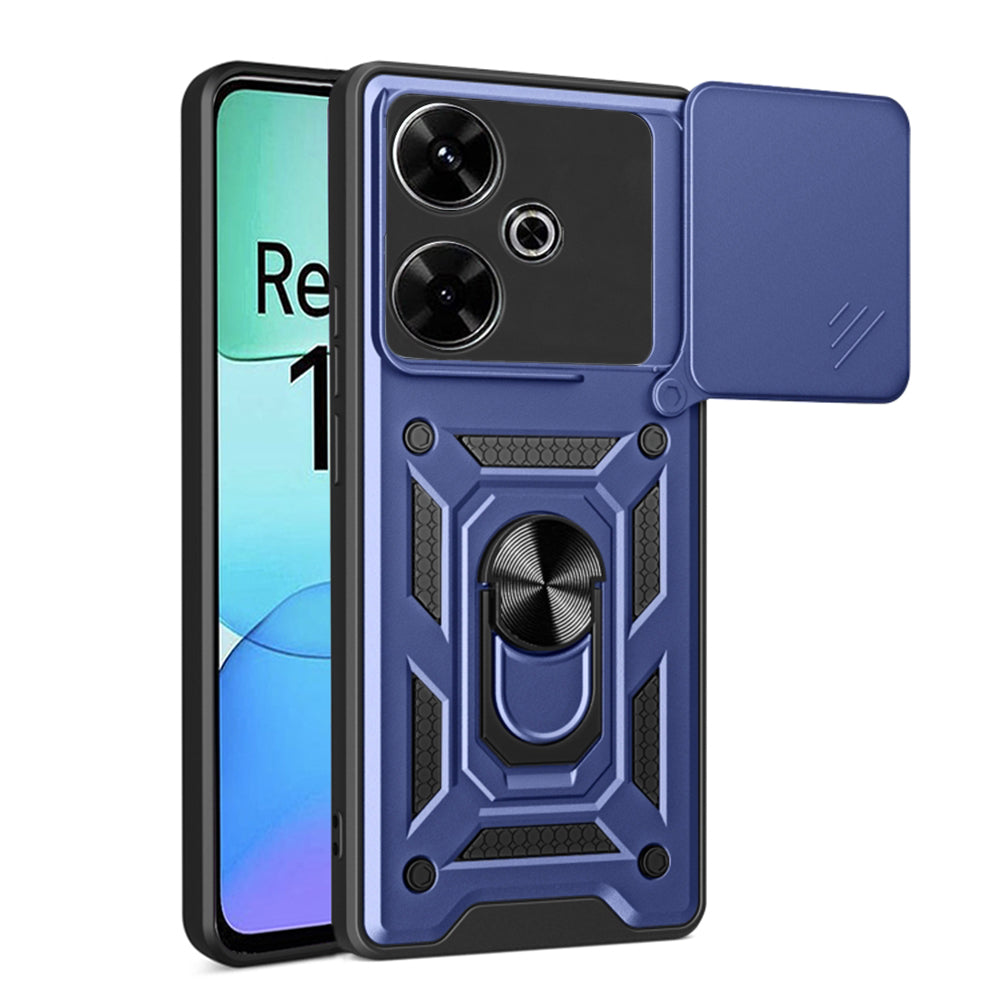 Étui pour Xiaomi Poco M6 4G / Redmi 13, Techsuit, CamShield, Bleu
