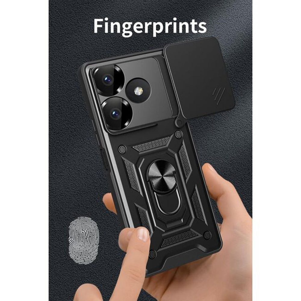 Étui pour Xiaomi Poco M6 4G / Redmi 13, Techsuit, CamShield, Bleu