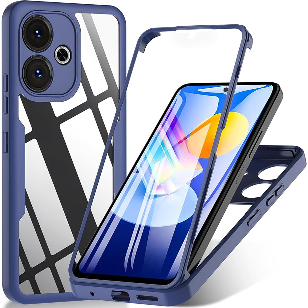 Coque pour Xiaomi Poco M6 4G / Redmi 13, Techsuit, ColorVerse 360, Bleue