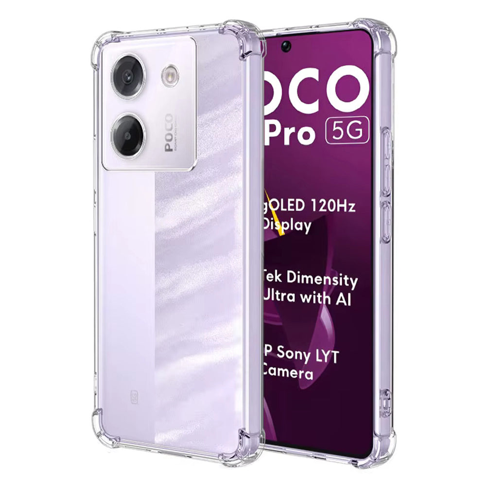 Coque pour Xiaomi Poco M7 Pro 5G, Techsuit, Antichoc Claire, Transparente