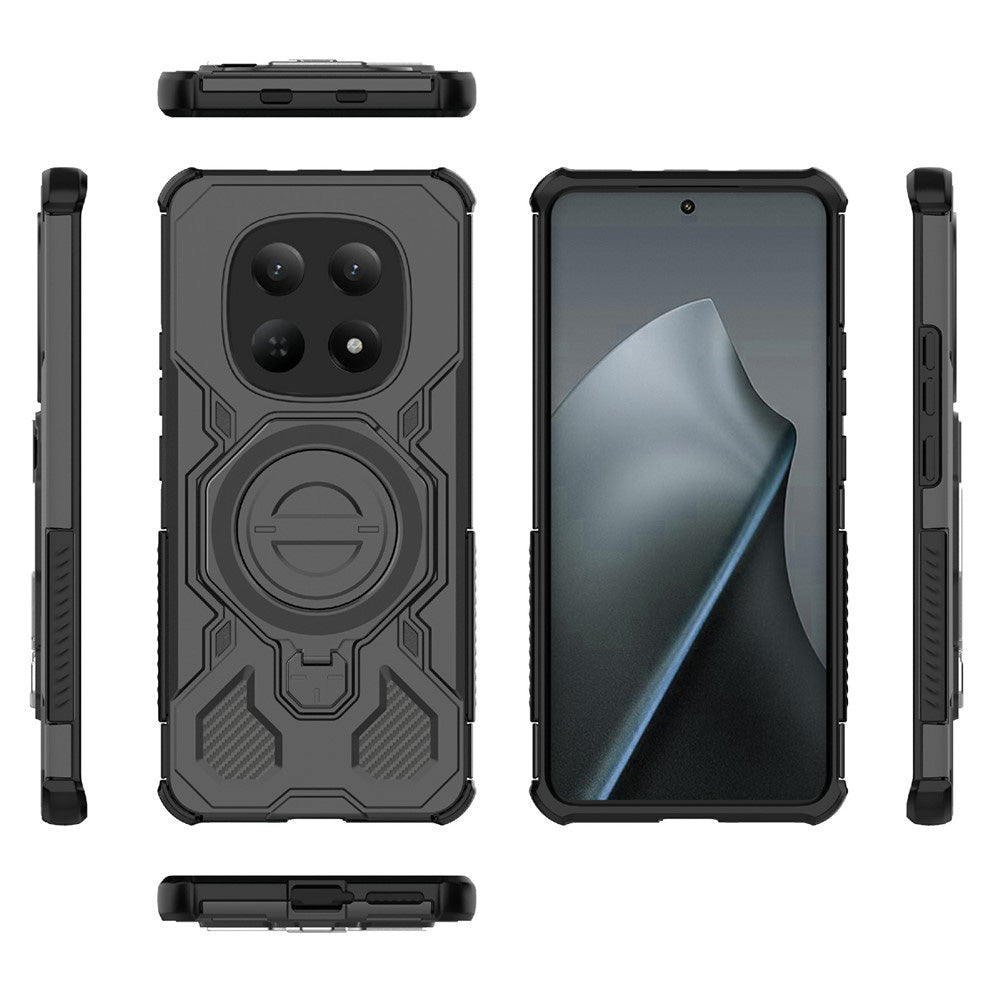 Étui pour Xiaomi Poco M8 / Redmi Note 15 5G, Techsuit, Carbon Shield Pro, Noir
