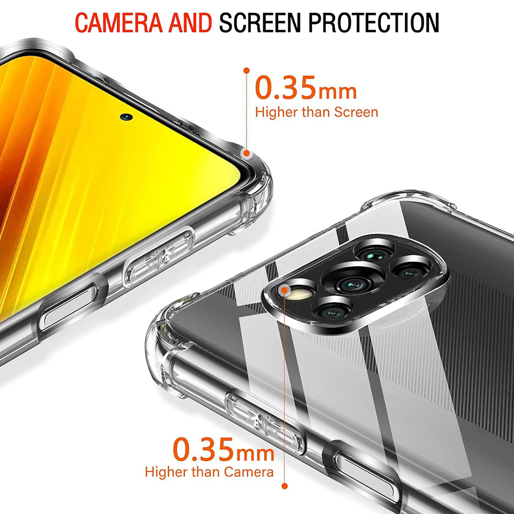 Coque pour Xiaomi Poco X3 Pro / X3 NFC / X3, Techsuit, Antichoc Claire, Transparente