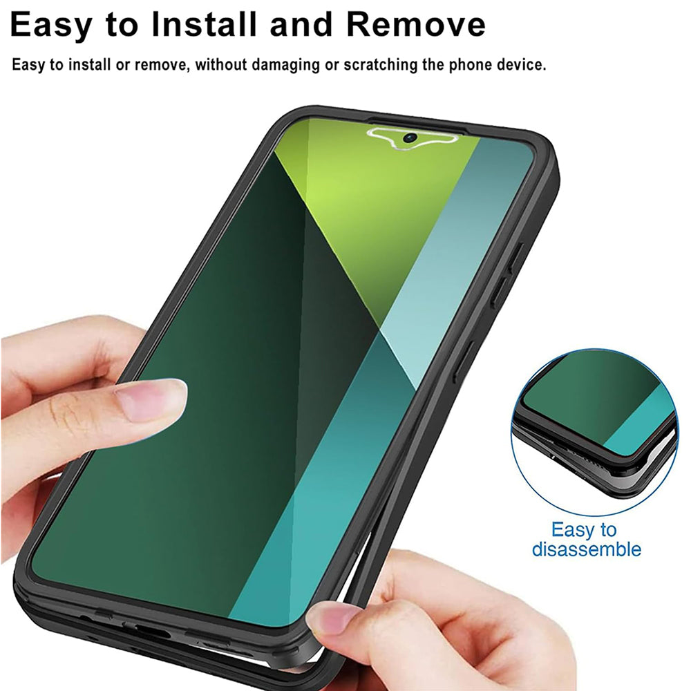 Coque pour Xiaomi Poco X6 / Note 13 Pro 5G, Techsuit, ColorVerse 360, Noire