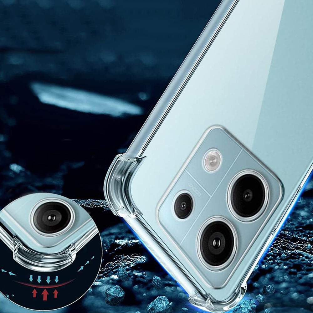 Coque pour Xiaomi Poco X6 / Note 13 Pro 5G, Techsuit, Antichoc Claire, Transparente