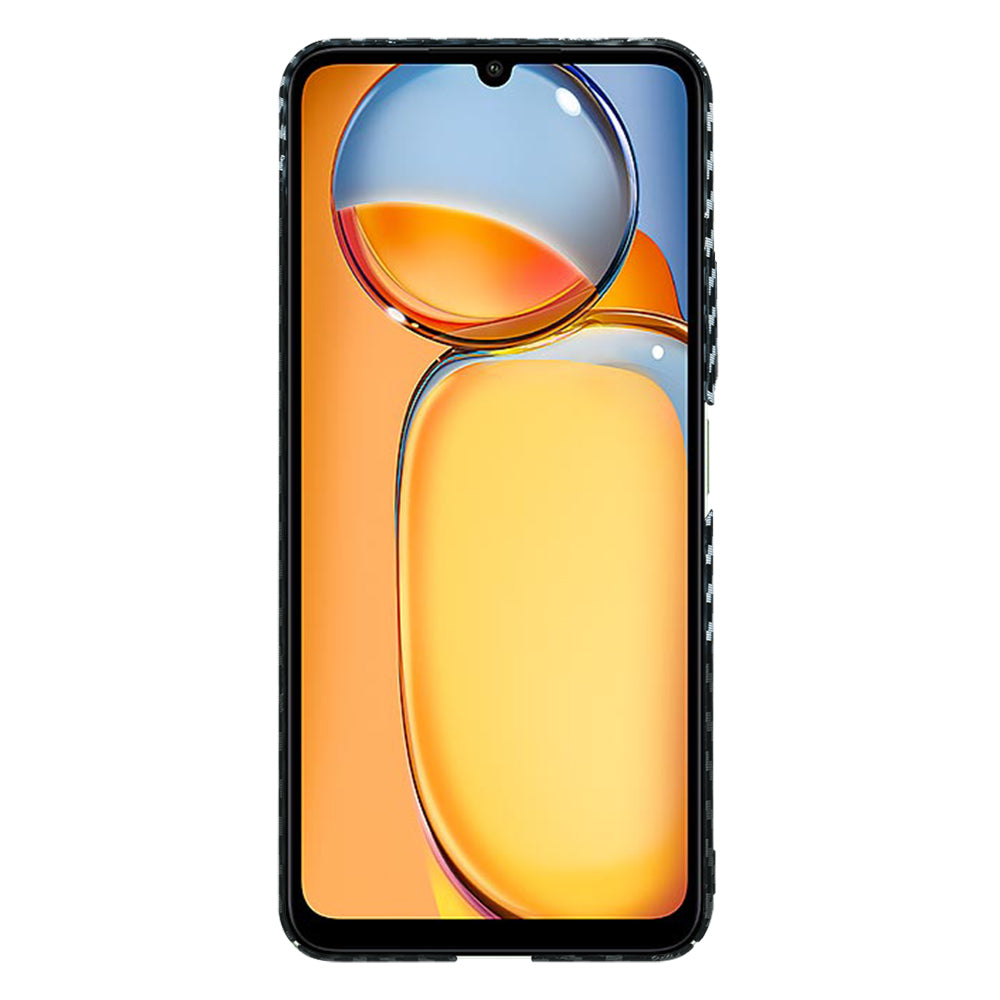 Coque pour Xiaomi Redmi 13C 5G / 13C / Poco C65, Techsuit, Carbonite FiberShell, Noir Gris