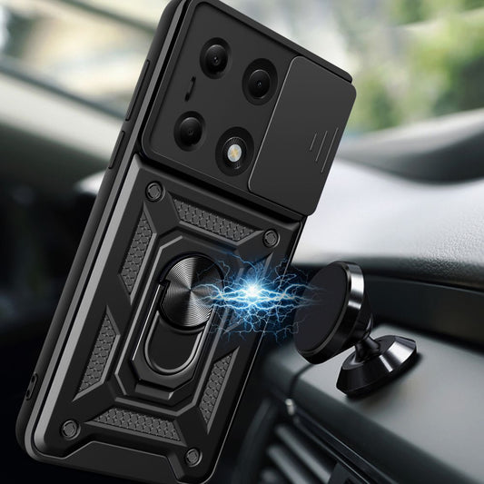 Tasche für Xiaomi Redmi Note 13 Pro 4G / M6 Pro, Tech-Protect, CamShield Pro, Schwarz