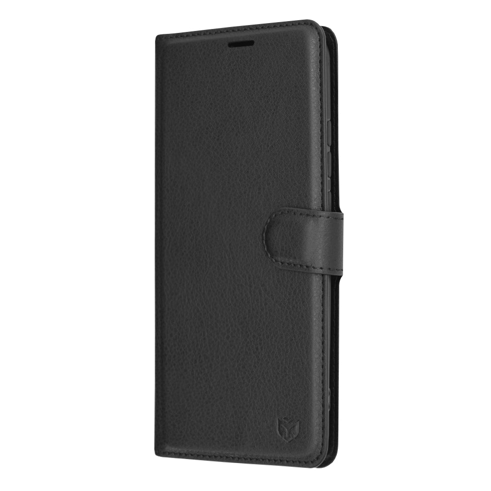 Coque pour Xiaomi Redmi 9C NFC / 9C, Techsuit, Leather Folio, Noire