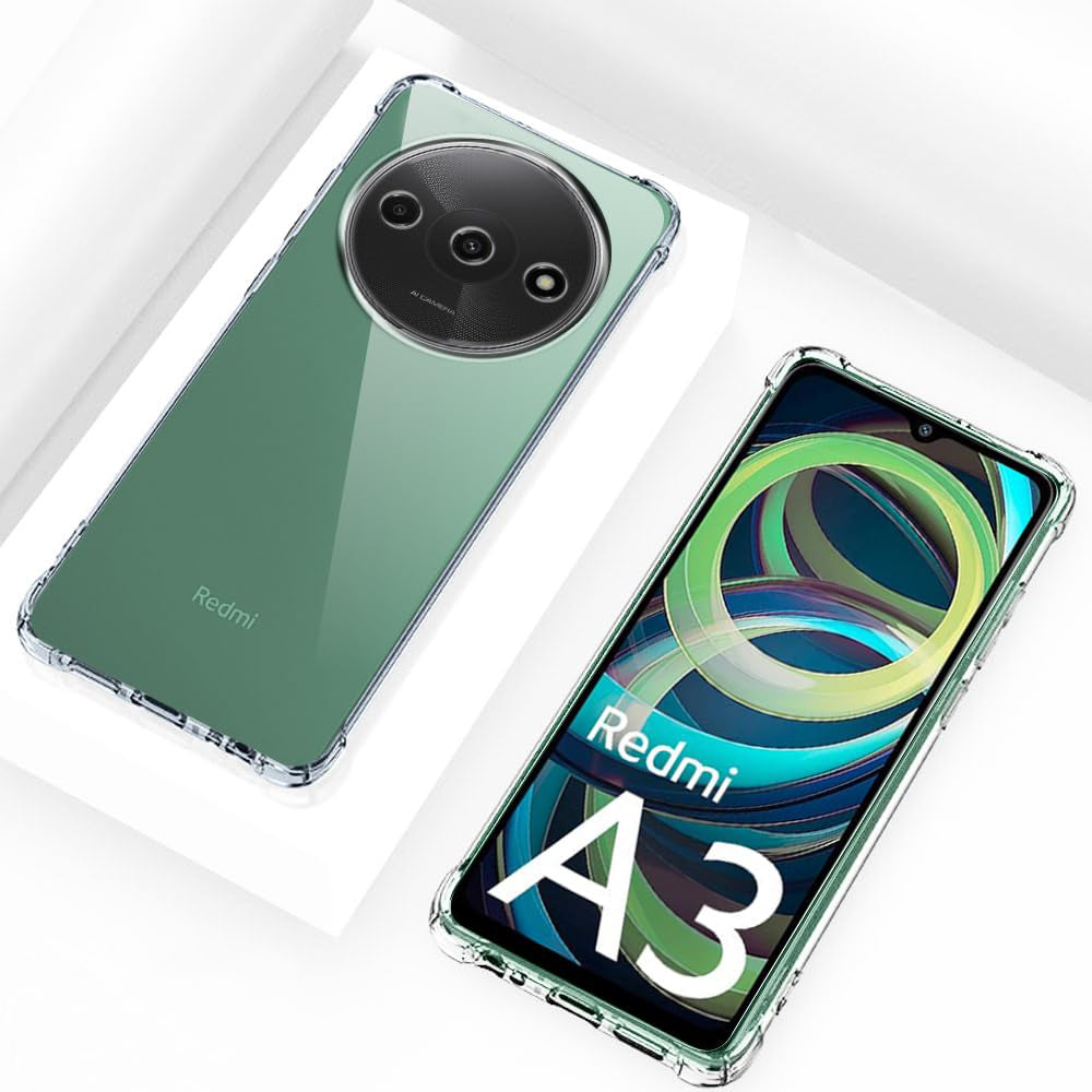 Coque pour Xiaomi Redmi A3x / A3, Techsuit, Antichoc Claire, Transparente