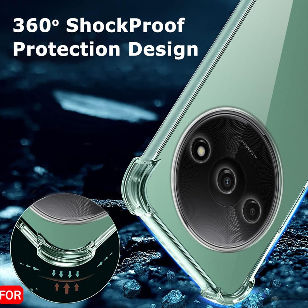 Coque pour Xiaomi Redmi A3x / A3, Techsuit, Antichoc Claire, Transparente