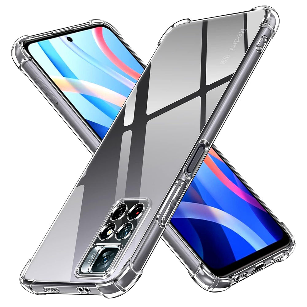 Coque pour Xiaomi Redmi Note 11S / Note 11, Techsuit, Antichoc Claire, Transparente