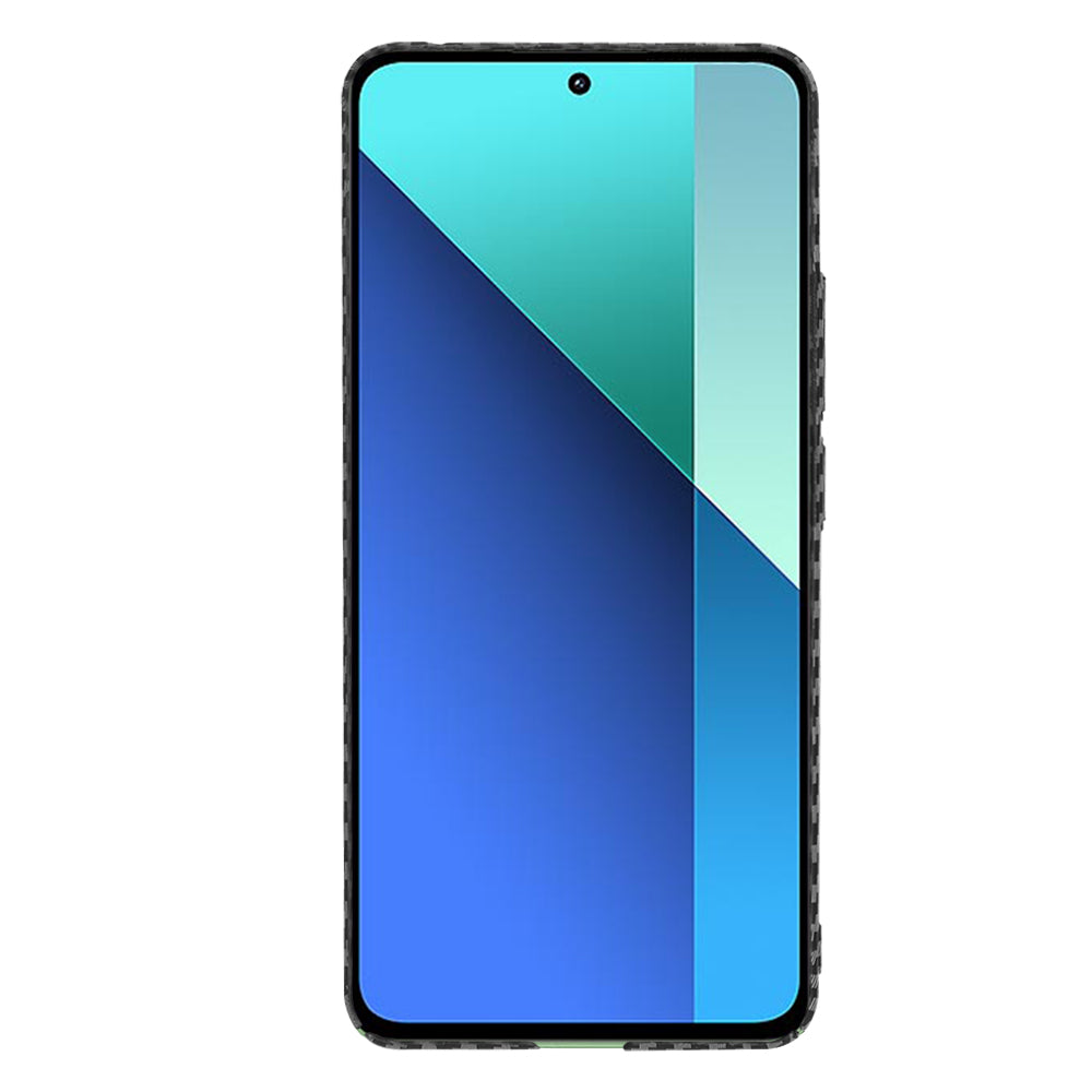 Coque pour Xiaomi Redmi Note 13 4G, Techsuit, Carbonite FiberShell, Noire
