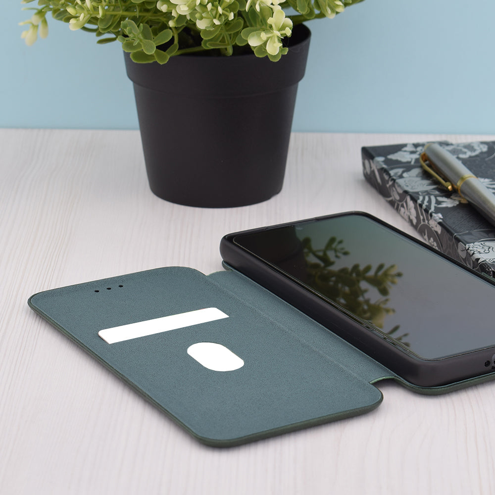 Coque pour Xiaomi Redmi Note 13 4G, Techsuit, Safe Wallet Plus, Vert
