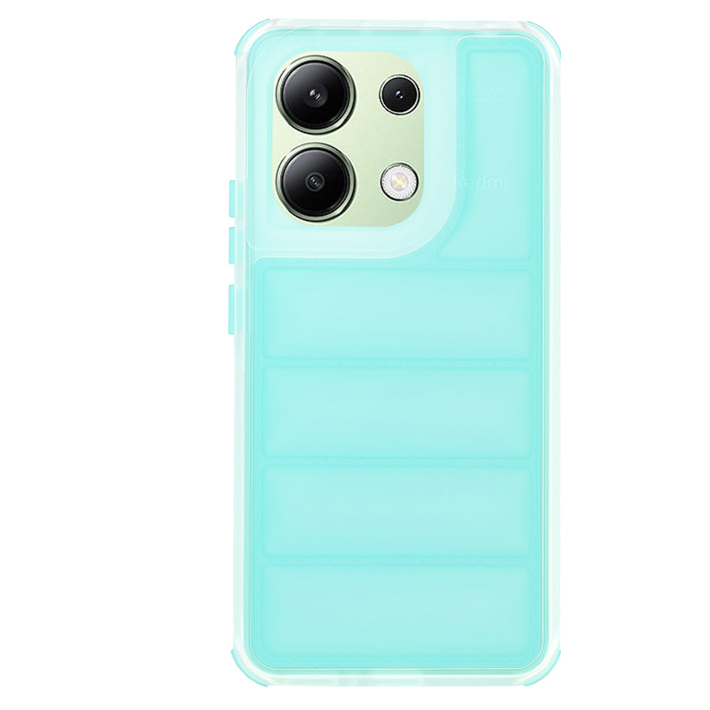 Coque pour Xiaomi Redmi Note 13 4G, Techsuit, Wave Shield, Turquoise
