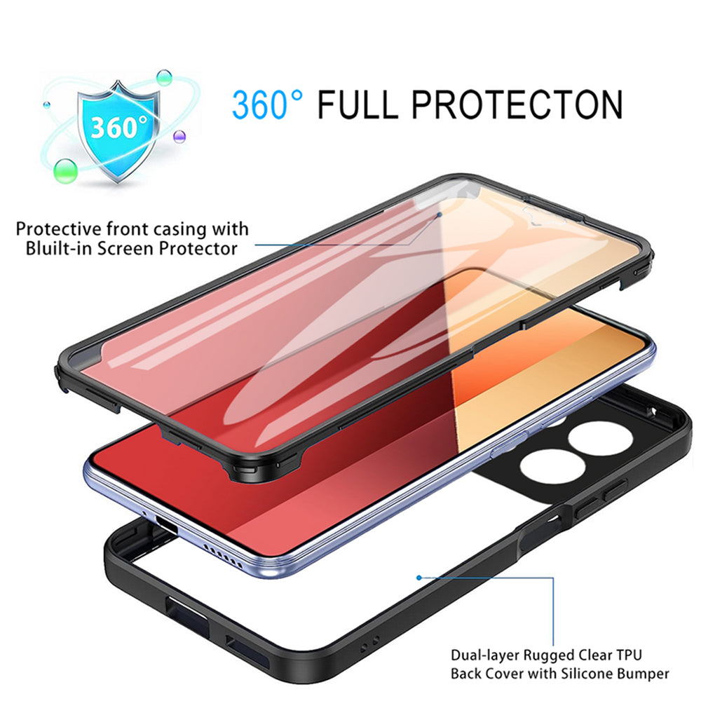 Coque pour Xiaomi Redmi Note 13 Pro 4G / Poco M6 Pro 4G, Techsuit, ColorVerse 360, Rose