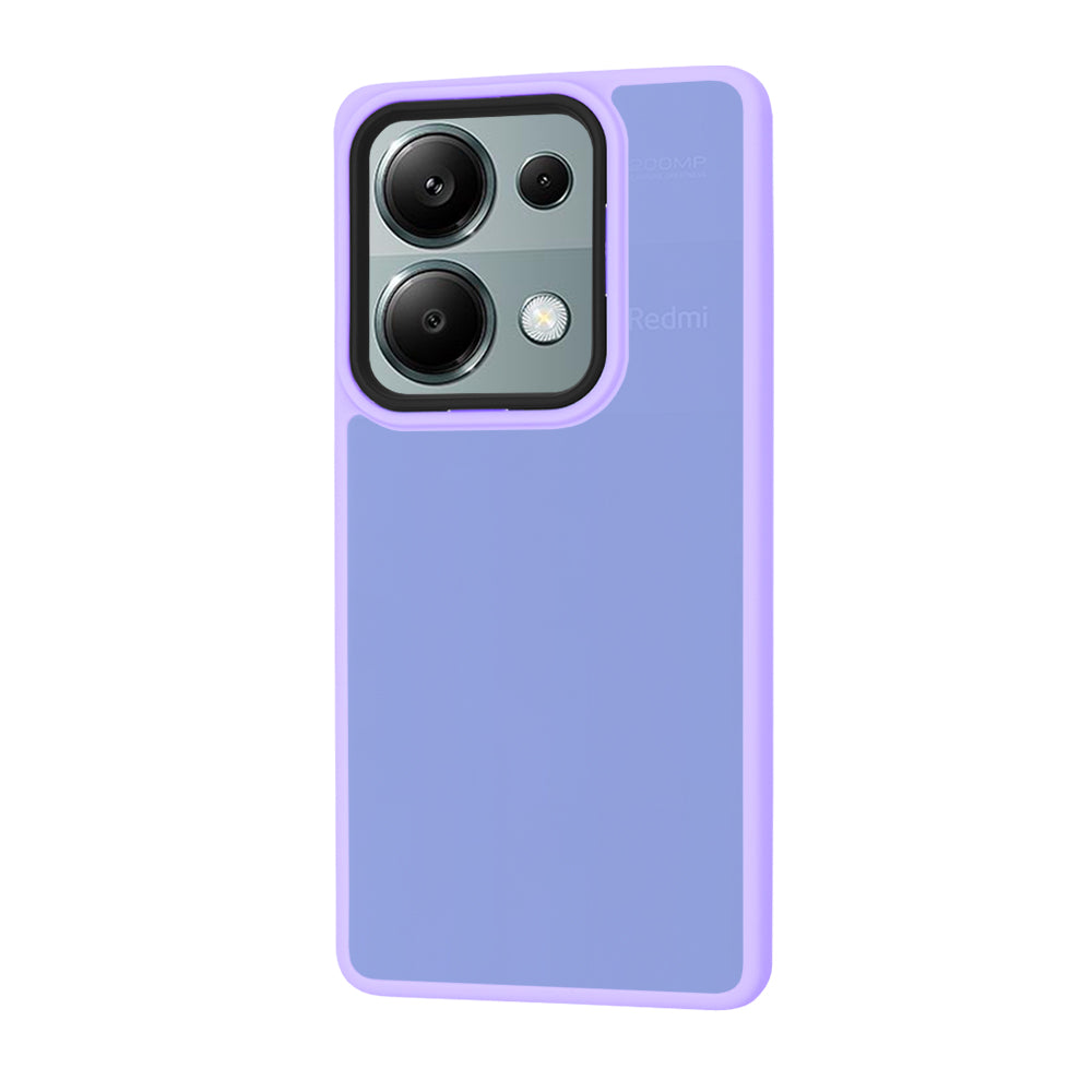 Coque pour Xiaomi Redmi Note 13 Pro 4G / Poco M6 Pro 4G, Techsuit, HaloFrost, Violet Clair