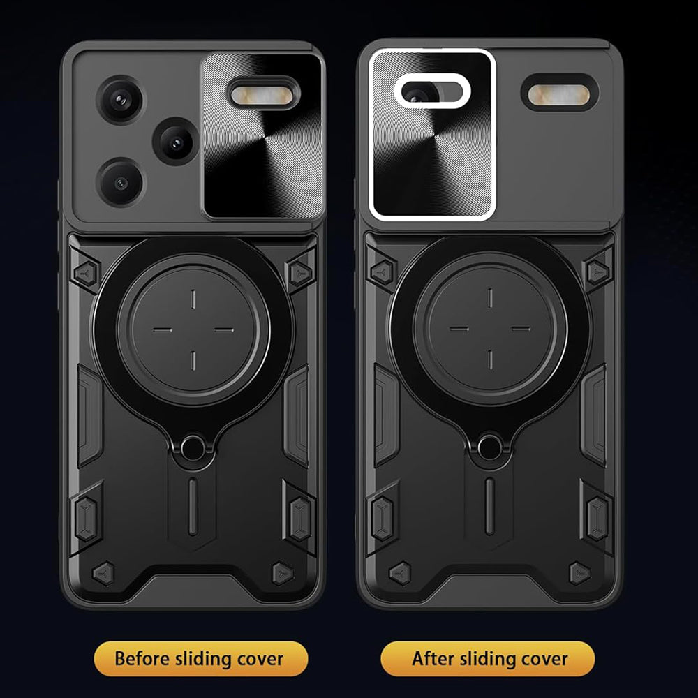 Coque pour Xiaomi Redmi Note 13 Pro+, Techsuit, CamGuard Pro, Noire