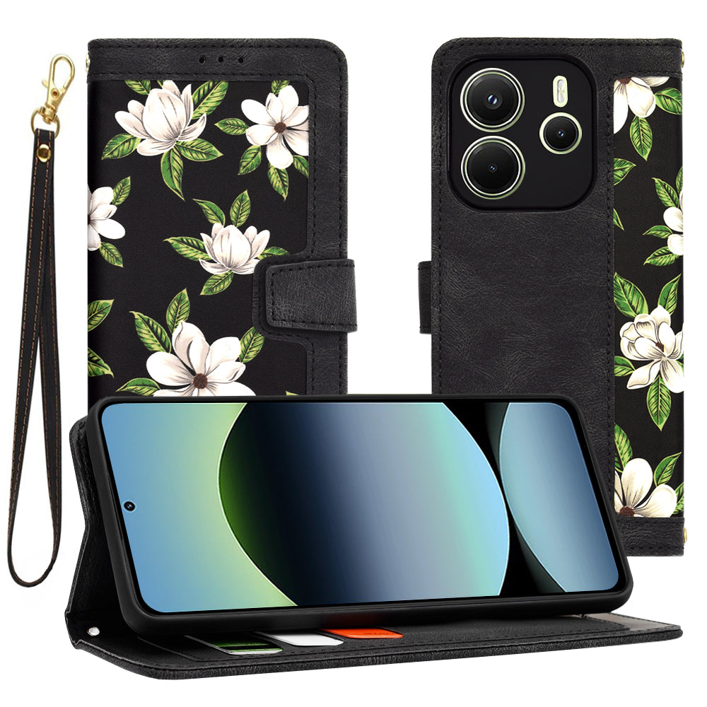 Coque pour Xiaomi Redmi Note 14 4G (Régional), Techsuit, FlipCraft, Noire