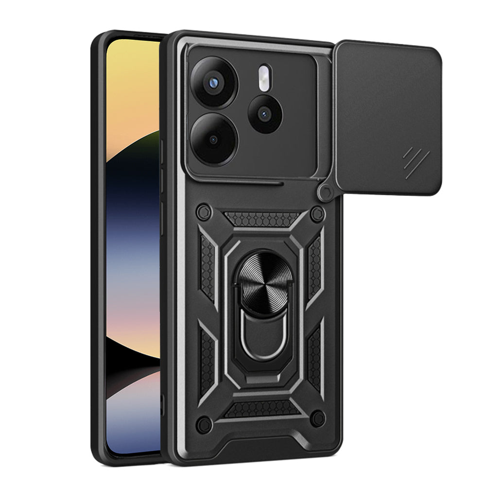 Hülle für Xiaomi Redmi Note 14 4G (Standard), Techsuit, CamShield, Schwarz