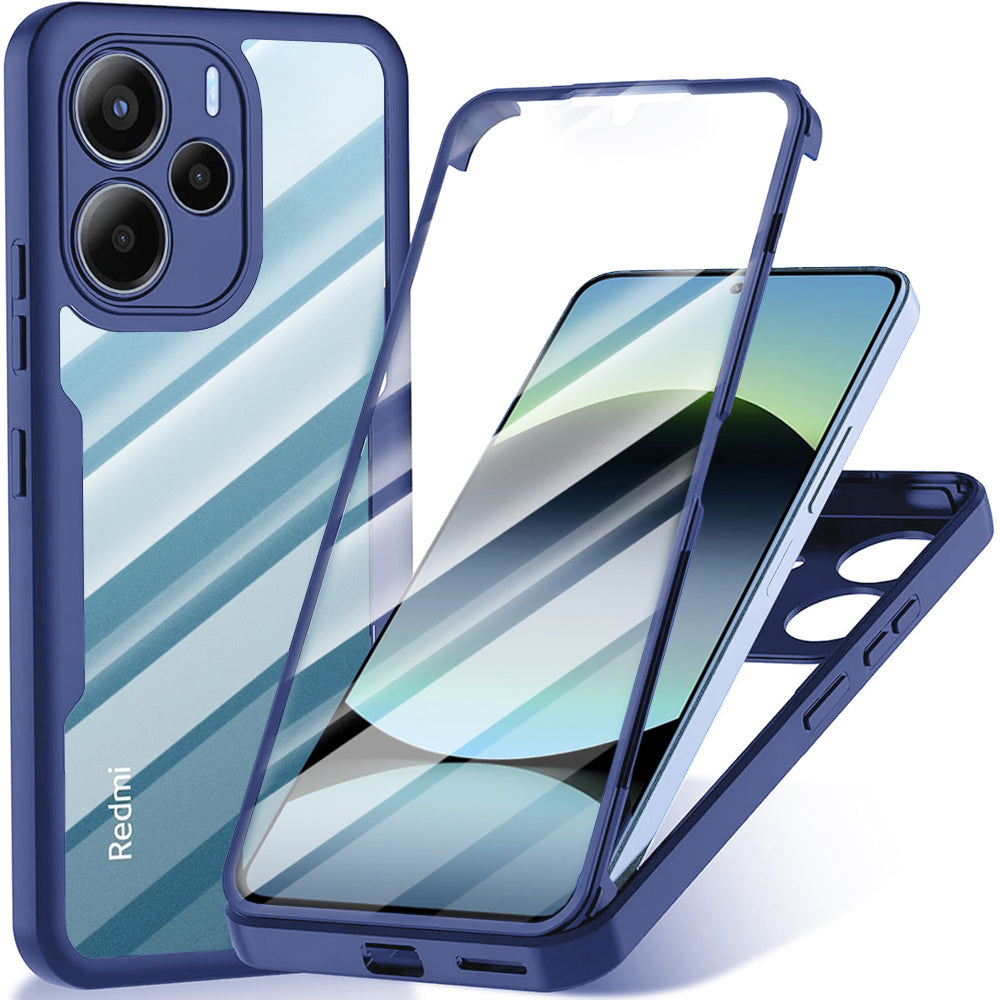 Coque pour Xiaomi Redmi Note 14 4G (Standard), Techsuit, ColorVerse 360, Bleue