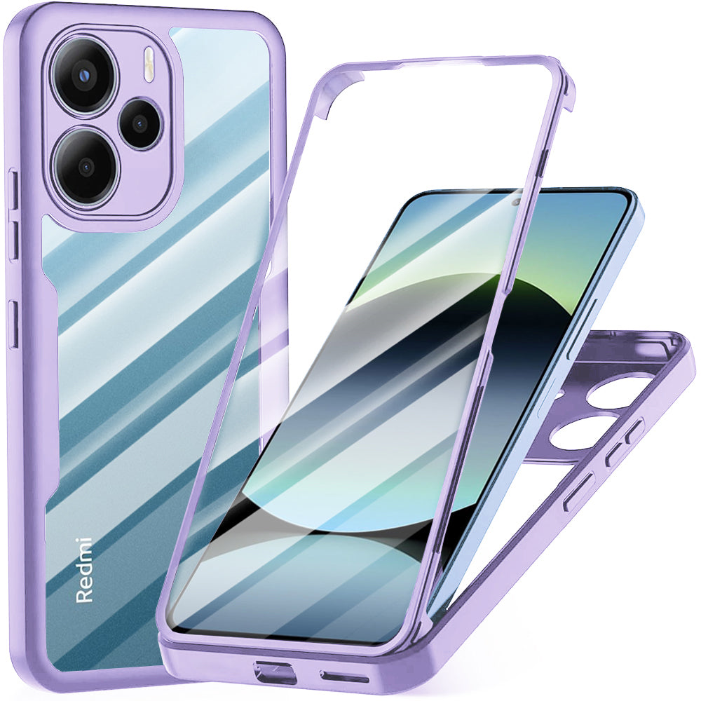 Coque pour Xiaomi Redmi Note 14 4G (Standard), Techsuit, ColorVerse 360, Violet