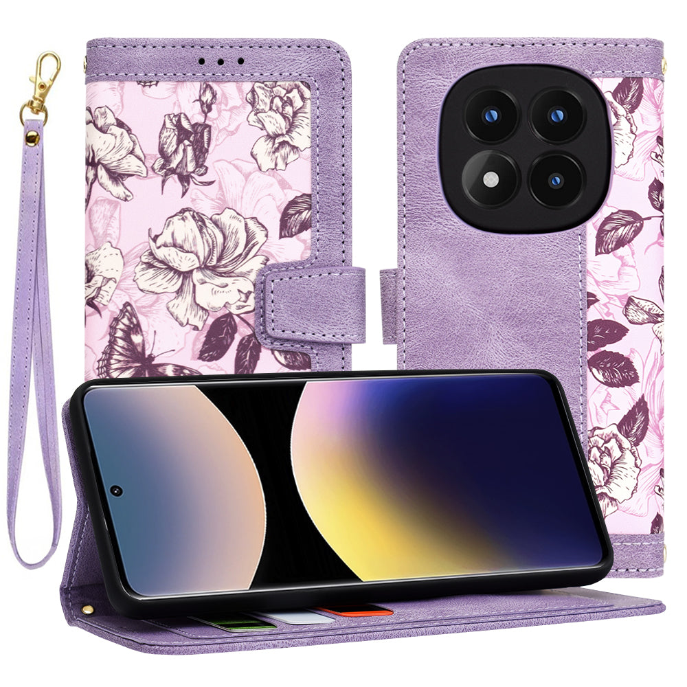 Coque pour Xiaomi Redmi Note 14 Pro 4G, Techsuit, FlipCraft, Violet