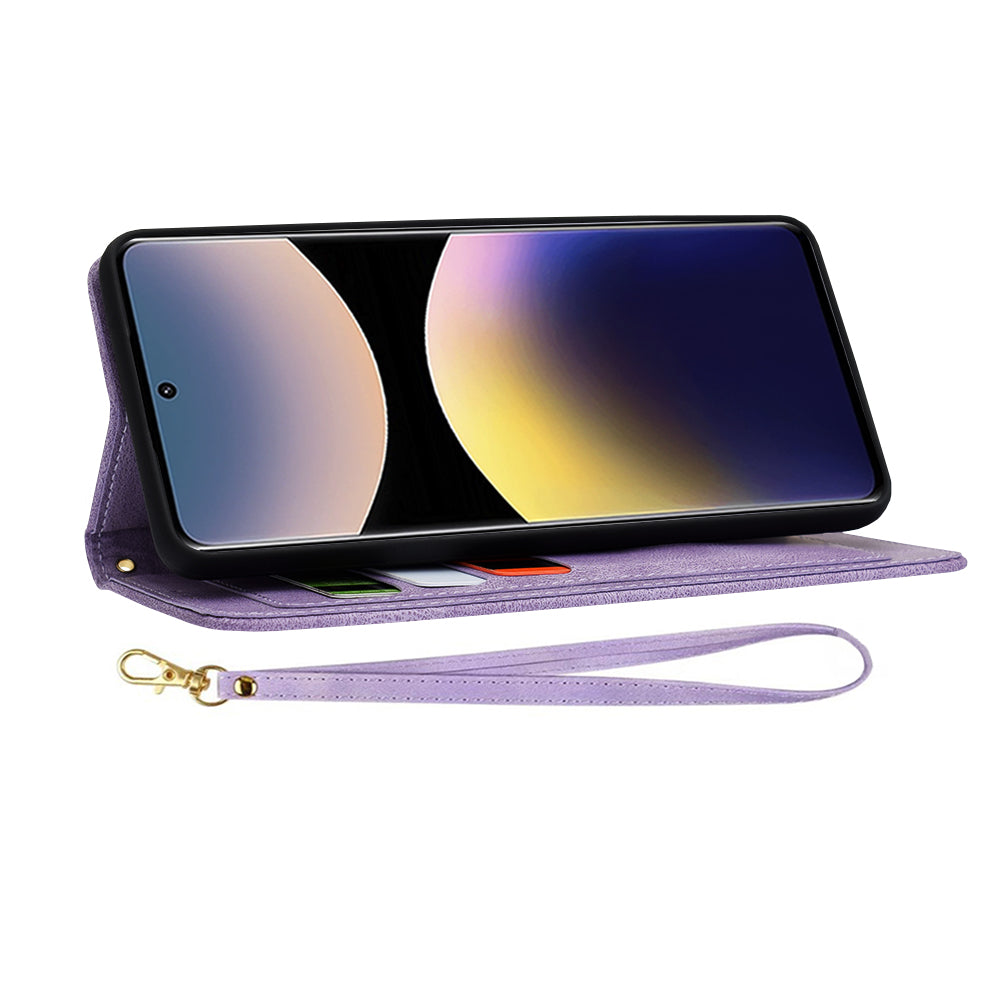 Coque pour Xiaomi Redmi Note 14 Pro 4G, Techsuit, FlipCraft, Violet