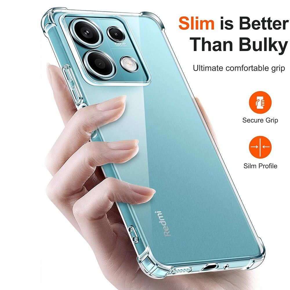 Coque pour Xiaomi Redmi Note 14S, Techsuit, Anti-choc Claire, Transparente