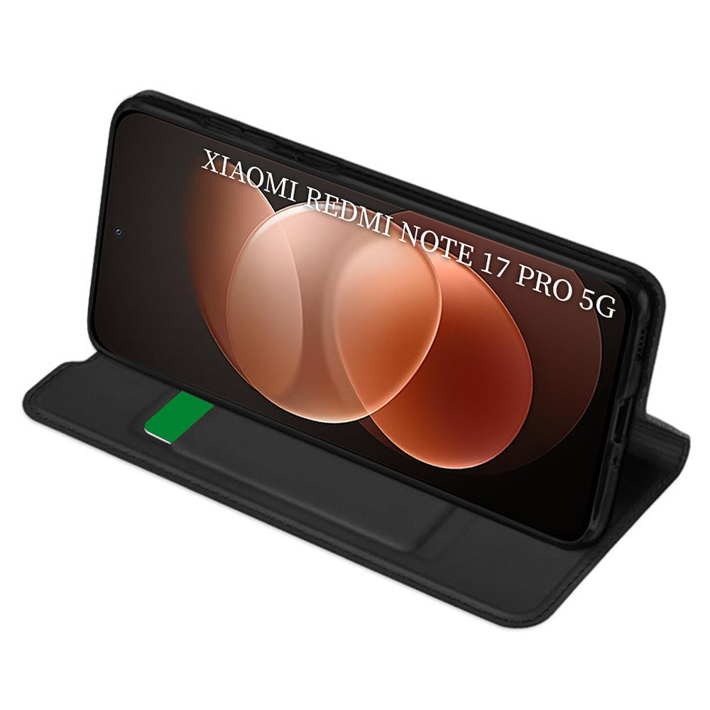 Coque pour Xiaomi Redmi Note 17 Pro, Techsuit, Magskin Book, Noire