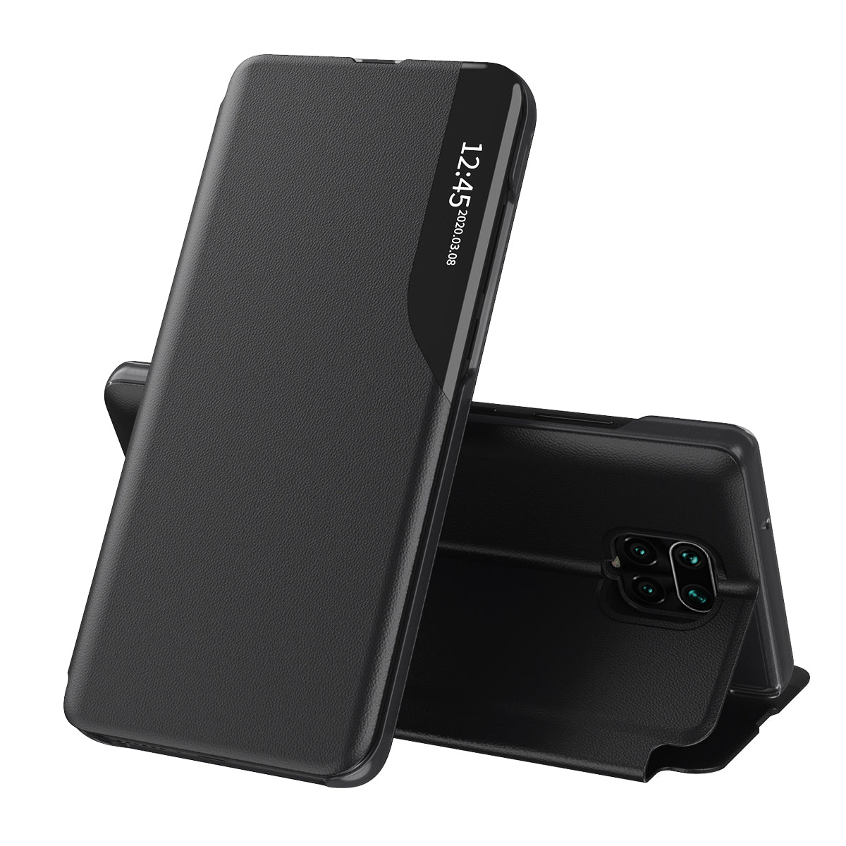 Coque pour Xiaomi Redmi Note 9S / Note 9 Pro / Note 9 Pro Max, Techsuit, eFold, Noire
