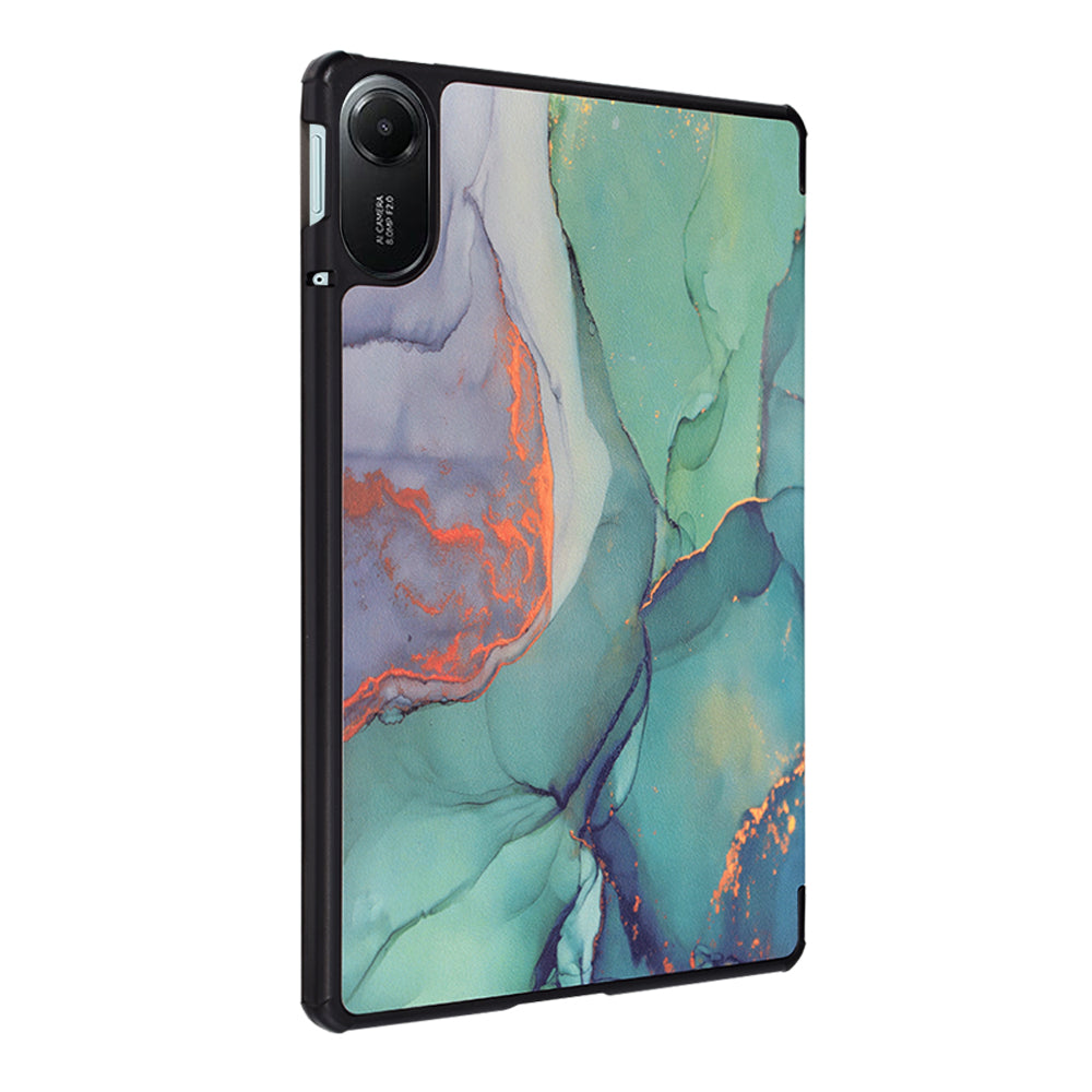 Coque pour Xiaomi Redmi Pad 2, Techsuit, FoldPro Green Time, Multicolore
